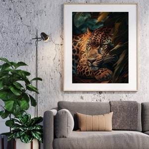 Jaguar Artwork for Wildlife Home Decor Jaguar Wall Art for Jungle Home Decor Jaguar Photography Nature Inspired Artwork Nature Lover Gift