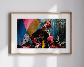 Impresión de fotografía de moda Póster de alta costura Regalo para amantes de la moda Decoración de pared para dormitorio para mujeres Regalo para diseñadoras de moda Arte maximalista