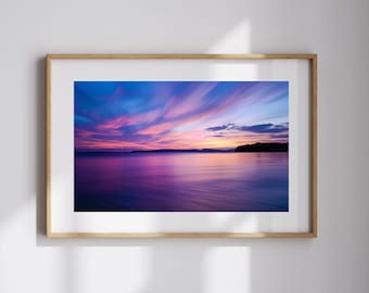 Ocean Photography Print for Coastal Decor Ocean Scenery Wall Art Ocean Lover Gift for Modern Beach House Decor Ocean Sunset Wall Art