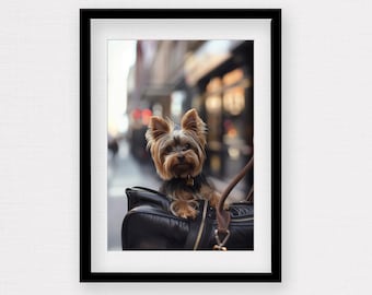 Yorkshire Terrier Art Gift for Dog Owner Yorkie Wall Art Gift for Dog Mom Yorkie Portrait for Pet Owner Gift Dog Photography Dog Lover Gift