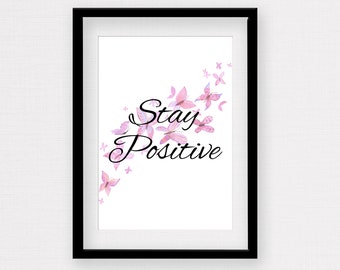 Positive Vibes Quote Artwork for Office In Positive Affirmation Poster for Office Decor Inspirational Quote Poster Minimalist Artwork