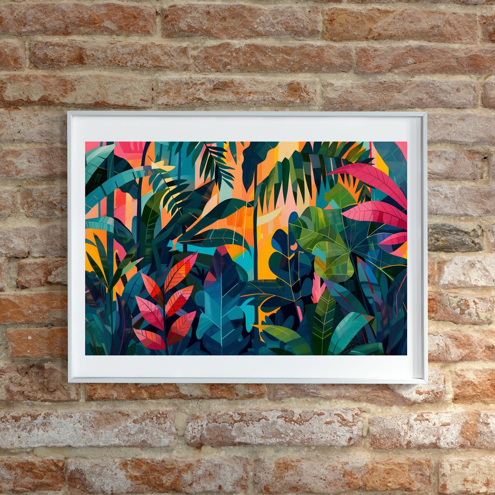 Jungle abstract card holder