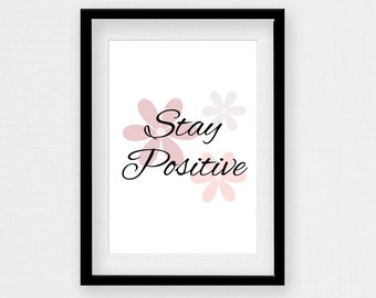Positive Vibes Quote Artwork for Office In Positive Affirmation Poster for Office Decor Inspirational Quote Poster Minimalist Artwork