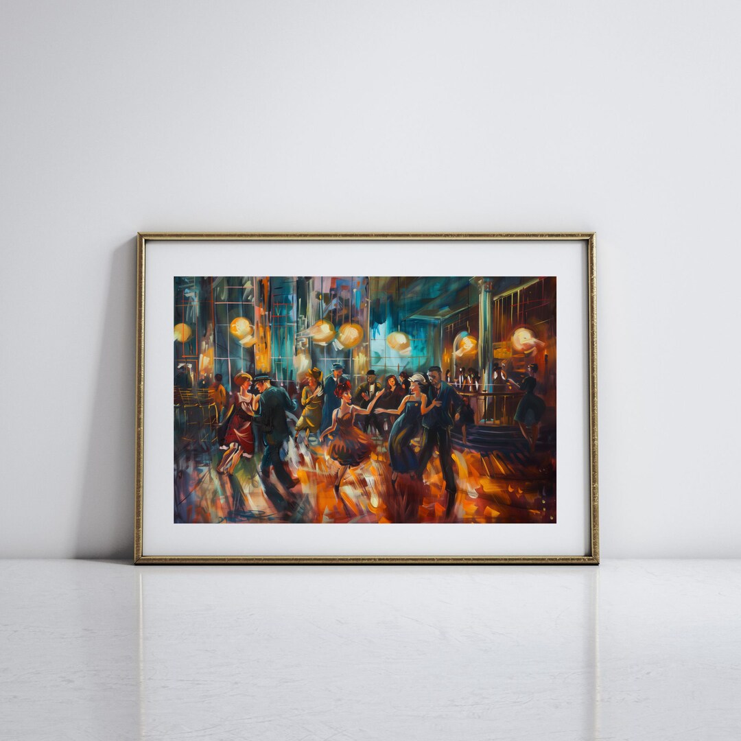 Vintage Jazz Art for Jazz Age Decor Roaring Twenties Art for Living ...