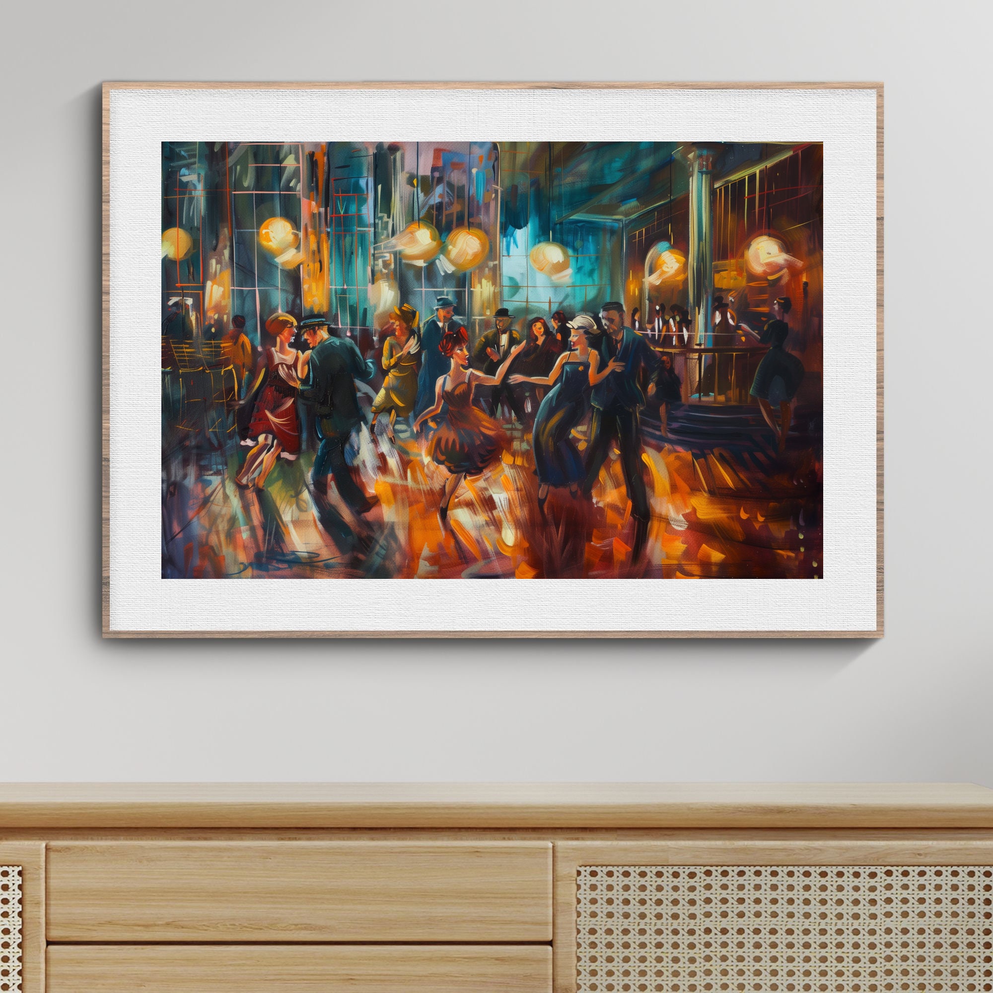 Vintage Jazz Art for Jazz Age Decor Roaring Twenties Art for