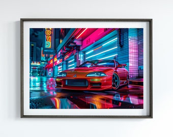 Mitsubishi 3000GT Poster JDM Legends Poster Garage Art Motorsports Gift for Car Enthusiast Classic Car Poster for Office Car Lover Gift