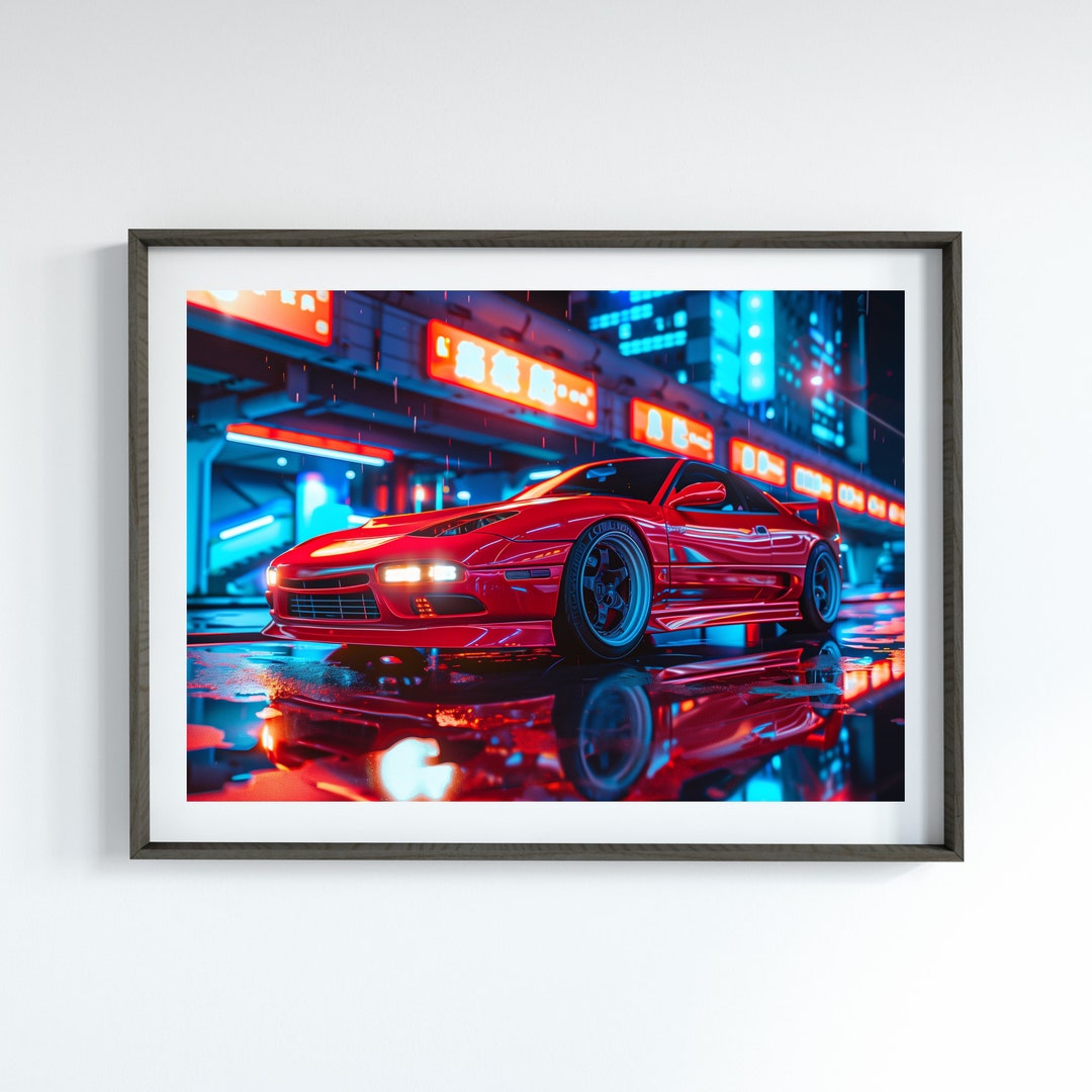 Mitsubishi 3000GT Poster JDM Legends Poster Garage Art Motorsports