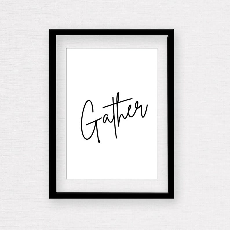 Gather Frame Gather Wall Art for Dining Room Wall Decor Gathering Place Sign ...