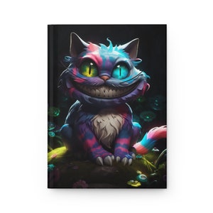 Cadeaux Alice au pays des merveilles Carnet cartonné Le chat du Cheshire, mat