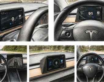 iPad mini-houder geschikt voor Tesla Model 3 (2017-2023)