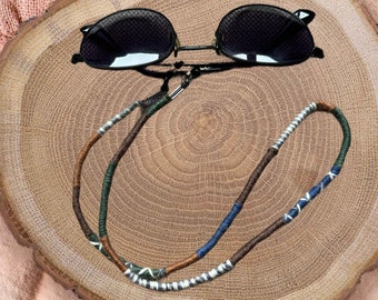 Handmade Wool Eyeglasses Strap - Pastel Color Sunglasses Cord, 62cm