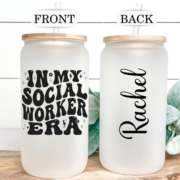 Social Worker Gift, In My Social Worker Era Cup, Social Worker Frosted Cup, Social Worker Appreciation Cup, Social Worker Graduation Gift