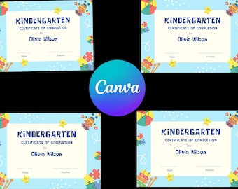Editable Kindergarten Diploma, Kindergarten Graduation Diploma, KINDERGARTEN Graduation Certificate, Last Day of Kindergarten school diploma