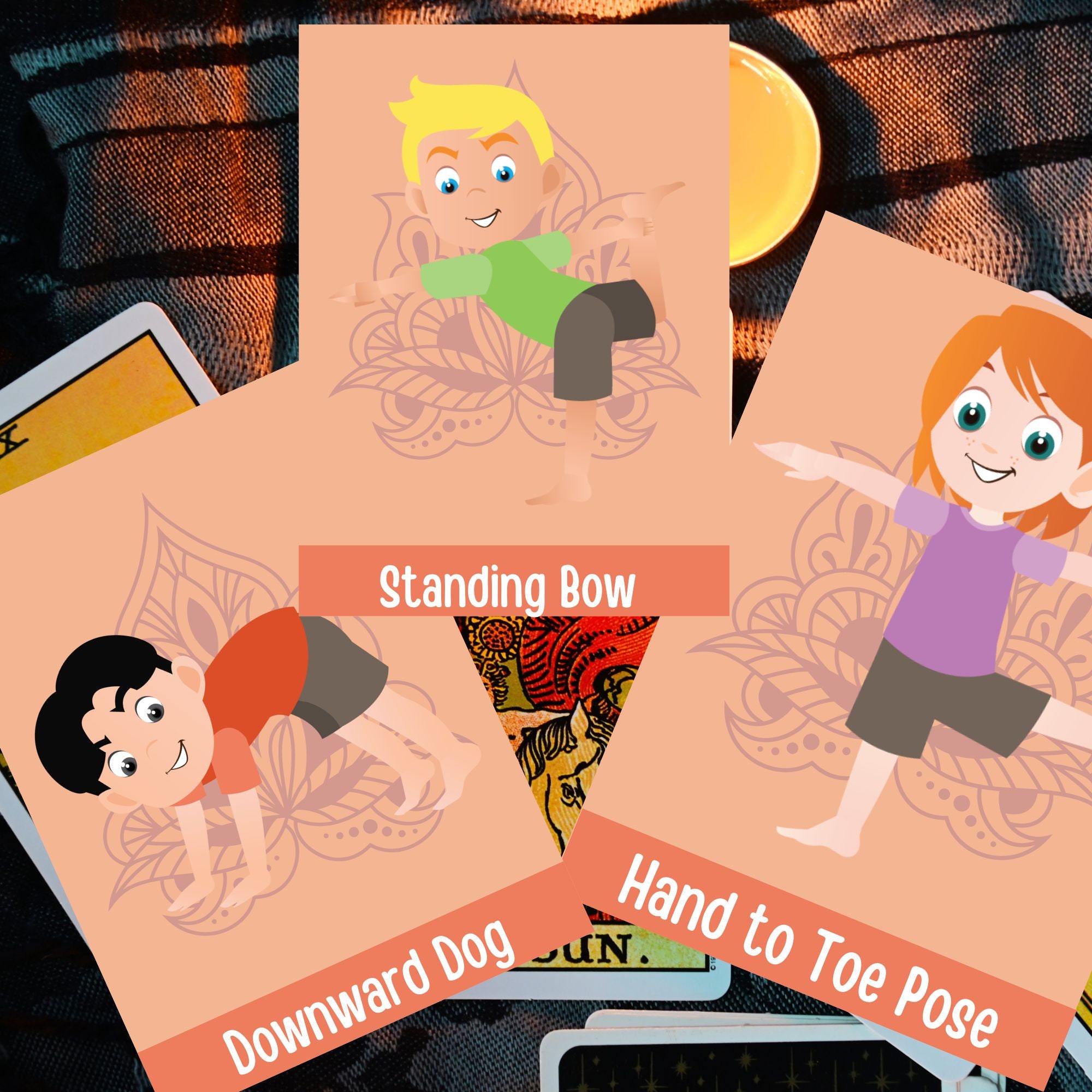 Kids Yoga Cards, Children’s Yoga Pose, Brain Breaks Flash Cards ...