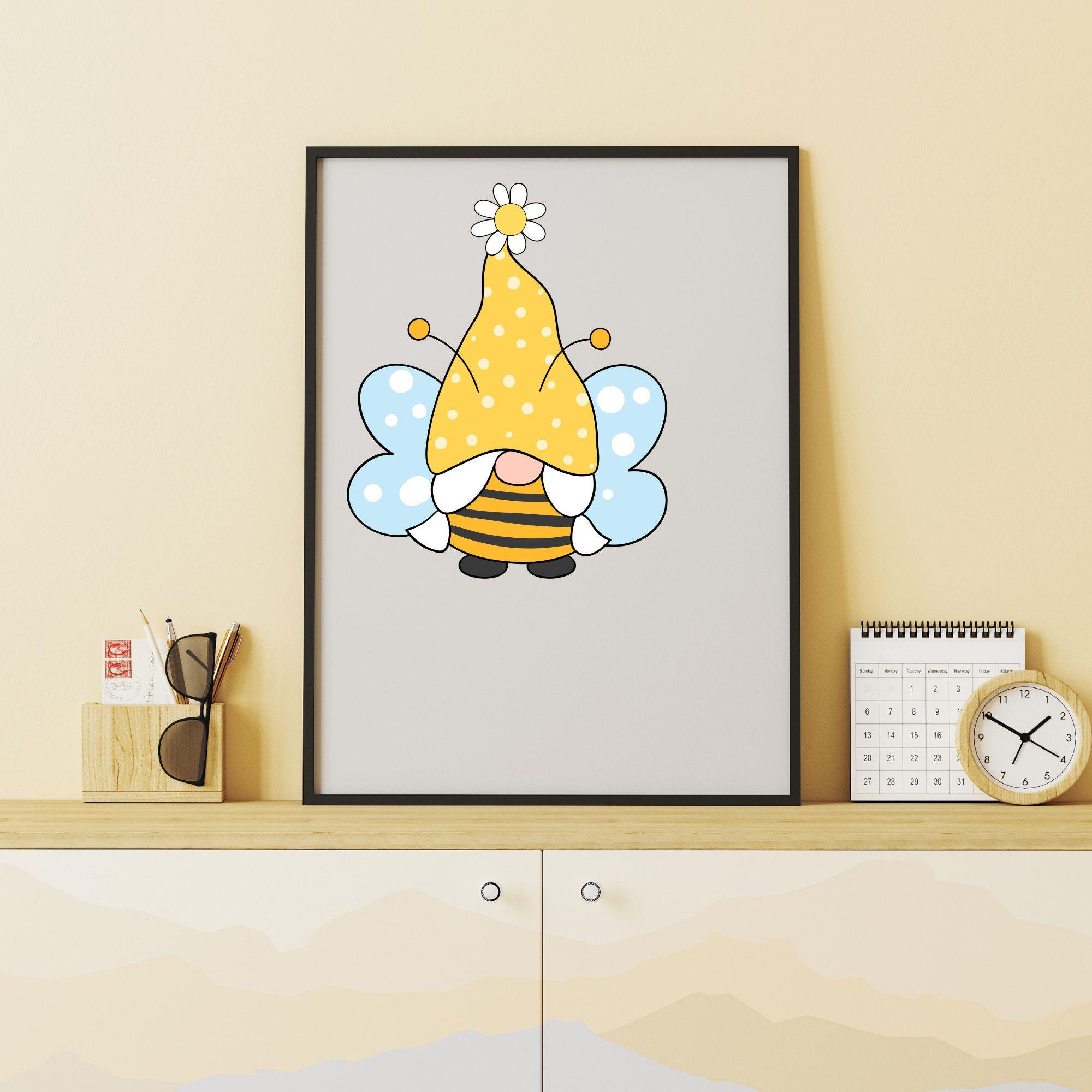 Bee Gnome Svg\ Spring Gnomes Cut Files\ Summer Gnomes Svg\ Dxf\ Eps ...