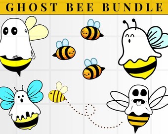 Boo Bees Svg, Witch Bee Svg, Ghost Bee, Cute Halloween Svg, Spooky Svg, Halloween Vibes Svg, Funny Halloween Svg, Digital File Svg, Cricut