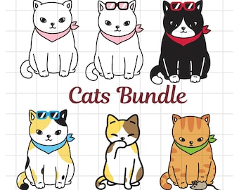 Cat Silhouette | Cat SVG | Cat Head SVG | Cat Face SVG | Cat Cut Files | Cat Design | Kitten Svg | Cat Vector | Kitty Svg | Pet Silhouette