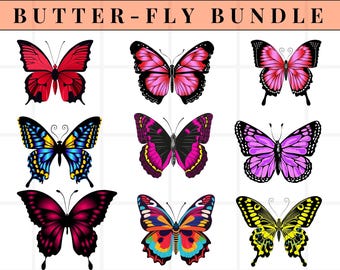 Butterfly Bundle SVG Files, Butterfly SVG Layered BUNDLE, Butterfly Files for Cricut, Butterfly Clipart, Butterflies Svg.