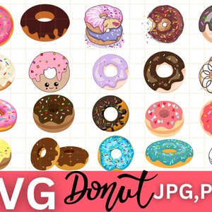 Donut SVG Bundle\ Chocolate Donut SVG\ Doughnut SVG\ Donut Clipart\ Sprinkles svg\ Sprinkles Donut svg\ Layered Donut svg\ Donut png\ dxf