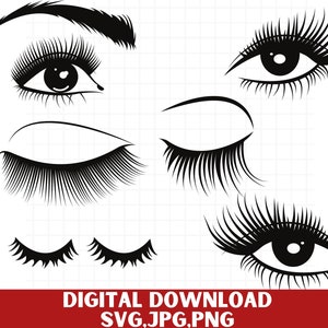 Eyelash svg\ Eyelash and Eyebrow svg\ Beauty svg\ Eyelashes and Eyebrows svg\ Clip Art\ Eyelash svg\ eyebrows\ makeup svg\ Svg\ Dxf\ Png