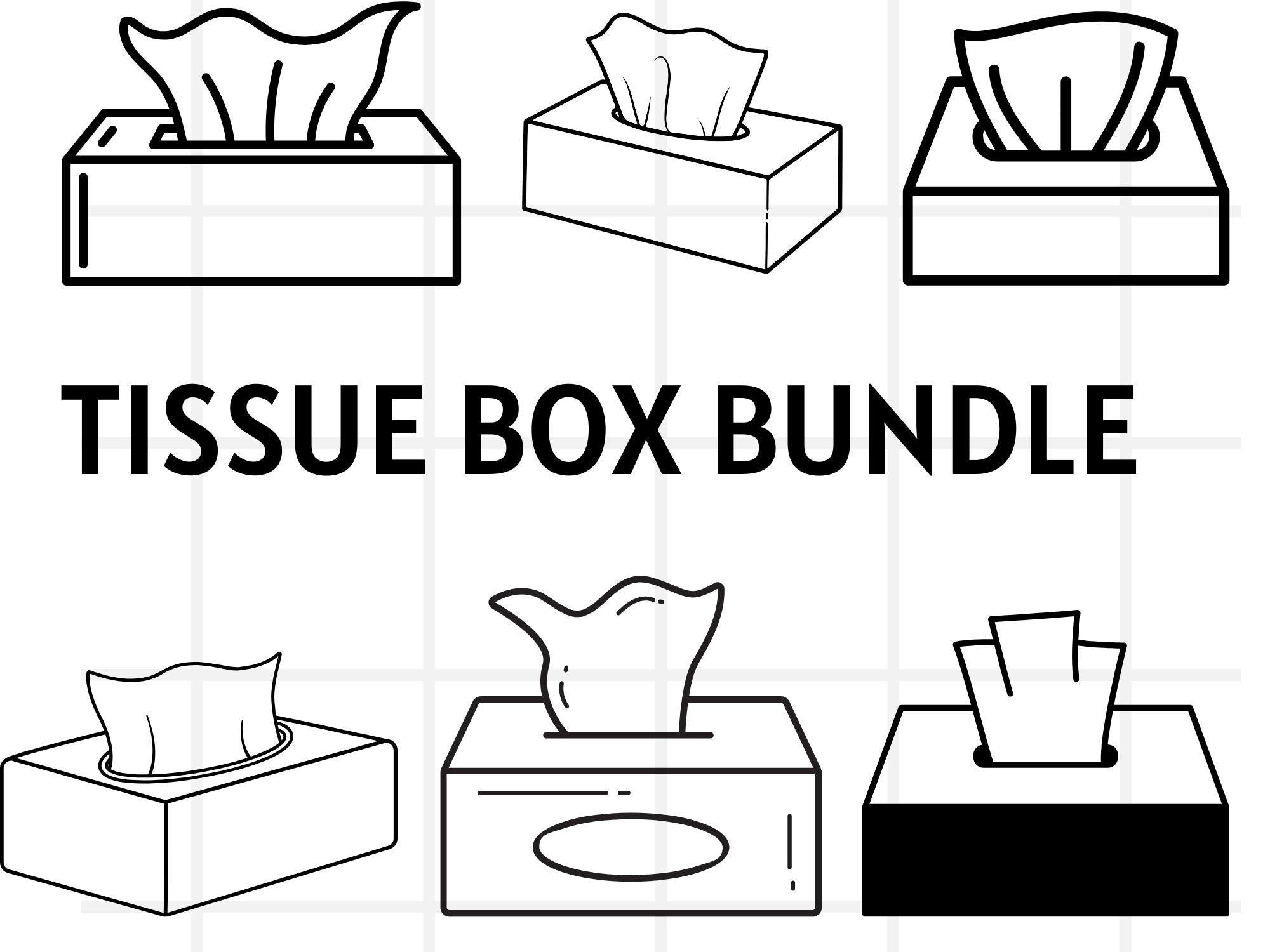 Doodle Tissue box SVG\ PNG\ Psd\ outline\ tissue paper svg\tissue png