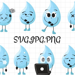 Water Drops Svg\ Splash Svg\ Water Svg\ Rain Drops Svg\ Raining Svg\ Rain Svg\ Water Droplet Cricut\ Water Drop Vector\ Water Drop Clip Art