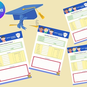 Informe de progreso preescolar / Lista de verificación de preparación para el jardín de infantes / Informe de progreso preescolar Informe de progreso de niños / Informe de habilidades preescolares