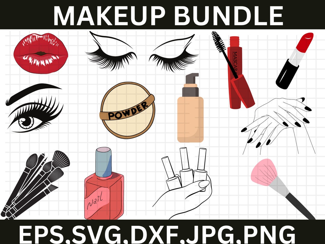 MAKEUP SVG Mua Svg File Makeup Clipart Cricut Makeup Svg Makeup Cut