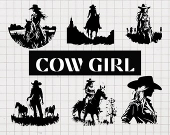 Cowgirl SVG\ Cowgirl silhouette\ Cowgirl PNG\ Cowgirl Vector\ Pony Svg\ Rodeo Horse Svg\ Western svg\ Country Girl Clip Art\ Cowgirl Hat svg