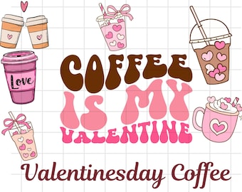 Valentines Day Coffee SVG | Romantic Coffee Cup Designs for Cricut, Silhouette, DIY Crafts, T-Shirts, Mugs, Stickers, Sublimation, and Gifts