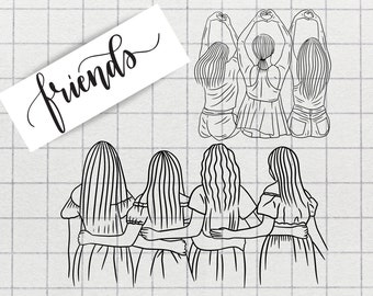 Best friends Svg| Friendship Day| Besties Svg| Best girlfriends Svg| Friends forever Svg|