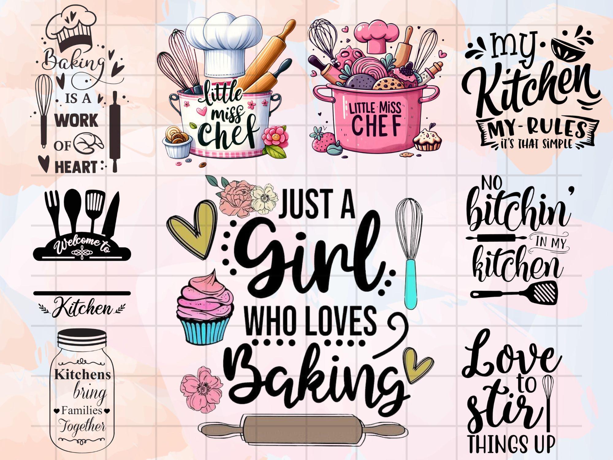 Baking SVG | Cute Kitchen Designs for Cricut, Silhouette, DIY Crafts ...