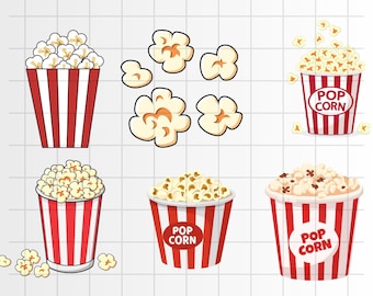 Popping Popcorn / SVG DXF EPS / Abstract Corn Kernels