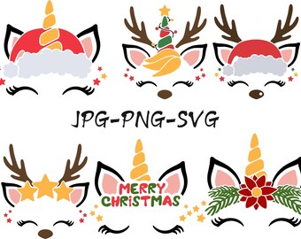 Christmas Reindeer Faces SVG Bundle,Reindeer Frame Svg,Merry Christmas Reindeer,Reindeer Svg,Christmas Svg,Baby Reindeer Svg, Png