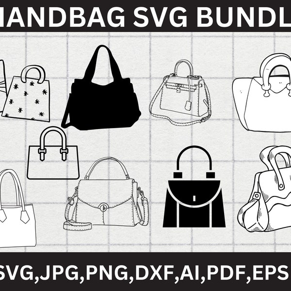 Handbag svg, Handbag silhouette, Ladies purse svg, Woman handbag svg, Ladies handbag silhouette, Handbag png