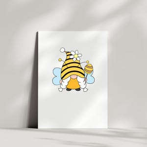 Bee Gnome Svg\ Spring Gnomes Cut Files\ Summer Gnomes Svg\ Dxf\ Eps ...