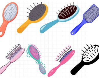 Hair Brush and Comb SVG Bundle\ SVG files for Cricut\ Hairdresser Tools Svg\ Comb Clipart\ Hair Svg\ Hairdresser Clipart\ Fashion SVG