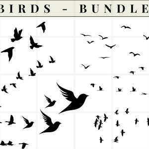 Flying Birds SVG, Flying Birds Vector, Cricut file, Clipart, Silhouette, Cuttable Design,  Png   Designs.