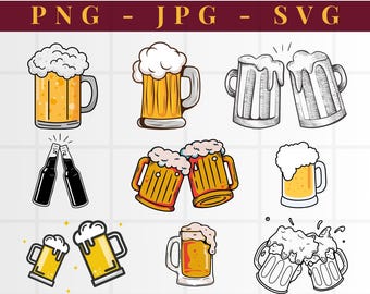 Beer Svg - Beers Cheers Svg - Cheers Svg - Beer Mugs Svg - Drinking Svg - Beer Glass Svg - I Need Beer Svg - Alcohol Svg - Craft Beer Svg