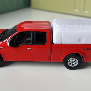 3D Printed Add-On Pickup Truck Space Cap /Shell for 1/64 Pickups (See List)