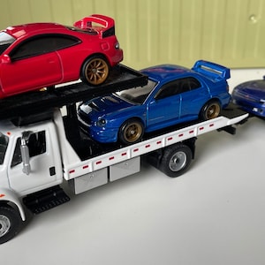 3D Printed Add-On for Greenlight International Durastar 1/64 Flatbed -3 Car Tow
