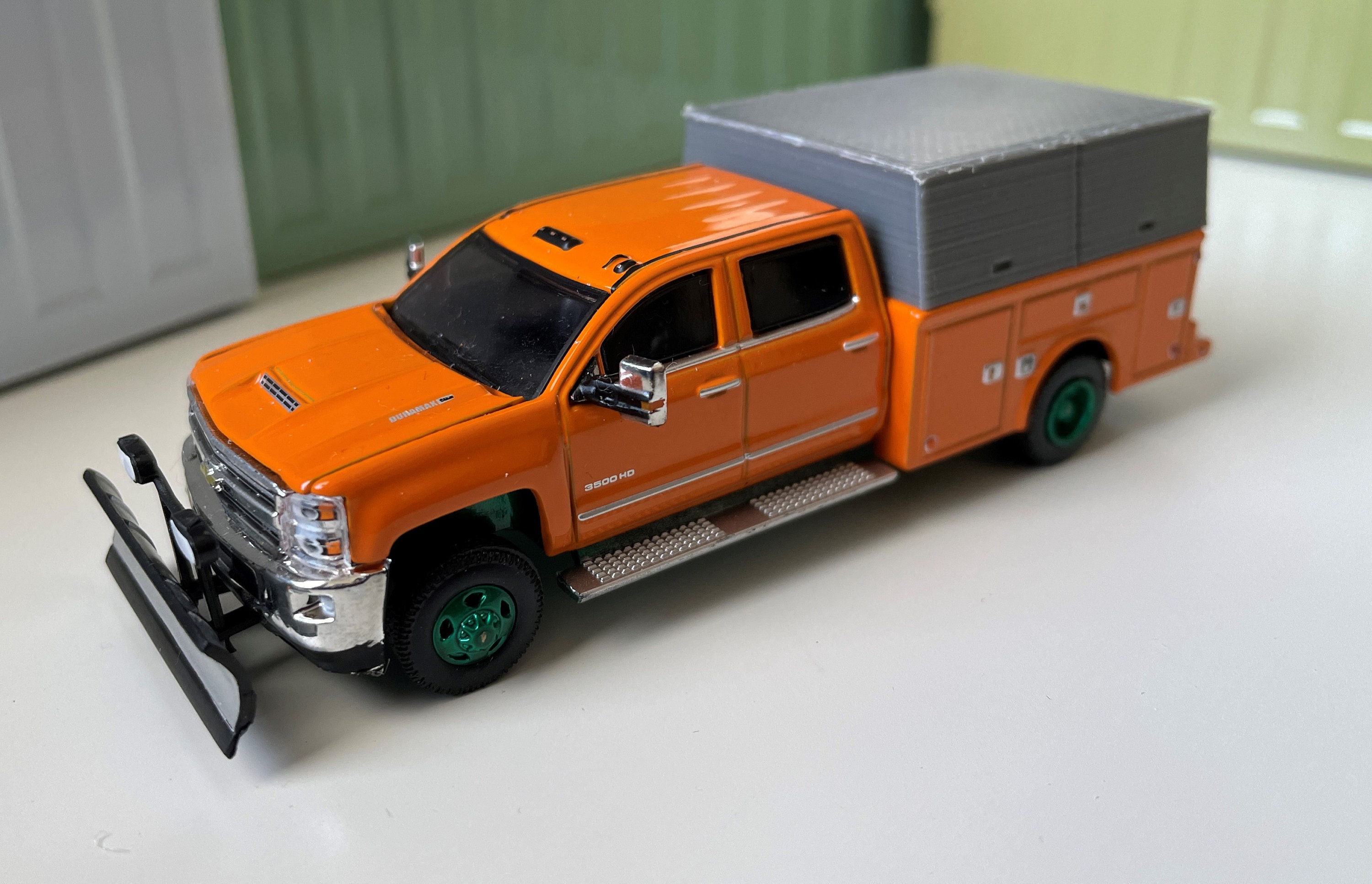 Modellino In Miniatura Chevrolet Silverado 1/64 Greenlight 3500 HD