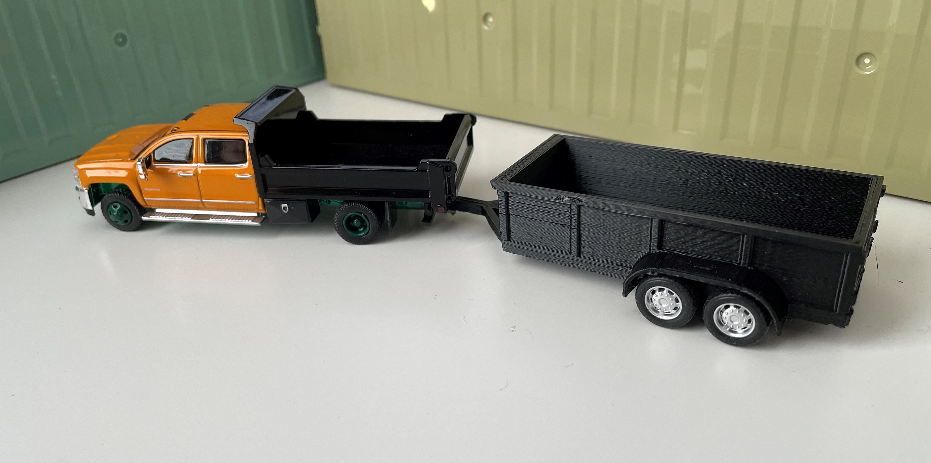 3D Printed Utility Trailer for 1/64 Diecast Vehicles