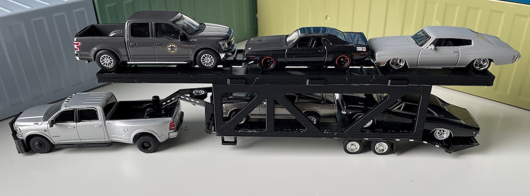 WHITEGMC cab with drop-bed trailerミニカー il_1080xN.4984419383_6qn2.jpg