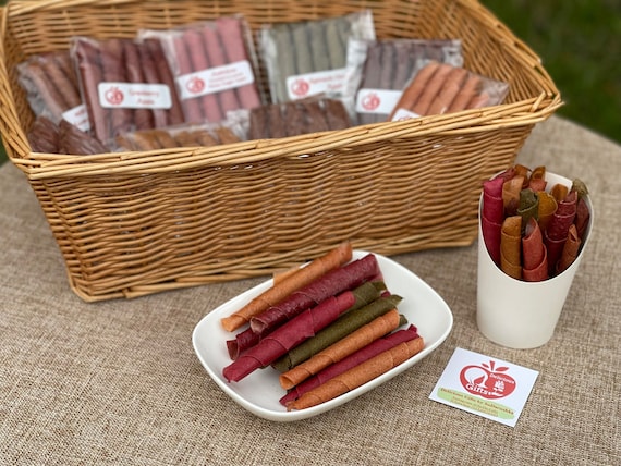Natural Fruit Leather Rolls - No Sugar Added Vegan Snack