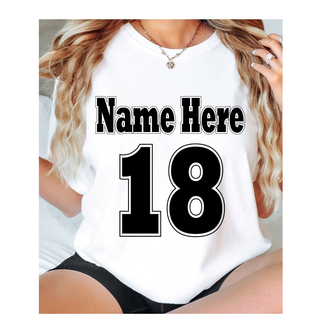 Custom Iron on Jersey Number and Name, Personalized Football Kit Name