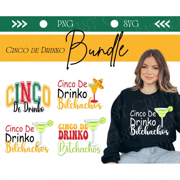 Funny Cinco De Drinko Bitchachos Svg Bundle, Cinco De Drinko Bitchachos Png,Funny Cinco De Mayo Drinking Png, Cinco De Mayo Png,  Fiesta Png