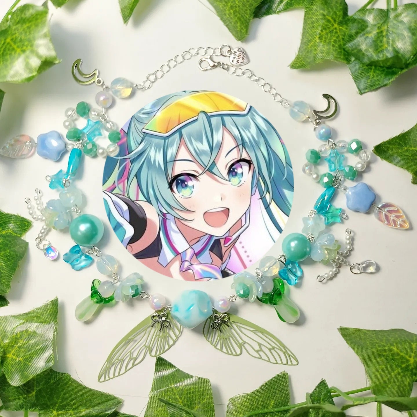 Hatsune Miku Music Necklace Anime Miku Music Notation Jewelry Chains Men  Women Fans Gifts Metal Rhinestone Gorgeous Accessories - AliExpress