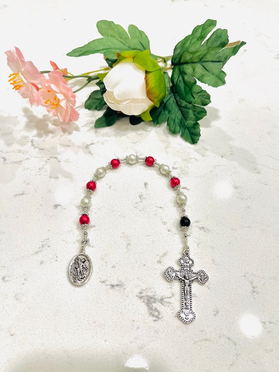 Saint Michael Rosary Guardian Angel Pocket Rosary Custom Rosary