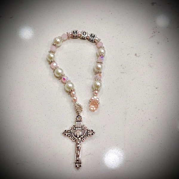 Decade Rosary Custom Rosary Personalized Handmade Pocket Rosary for Wedding Communion Baptism Gift for Party Favor Catholic Gift for Bride